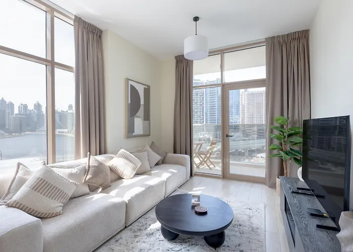 Canal View, Partial Burj Khalifa View, Brand New
