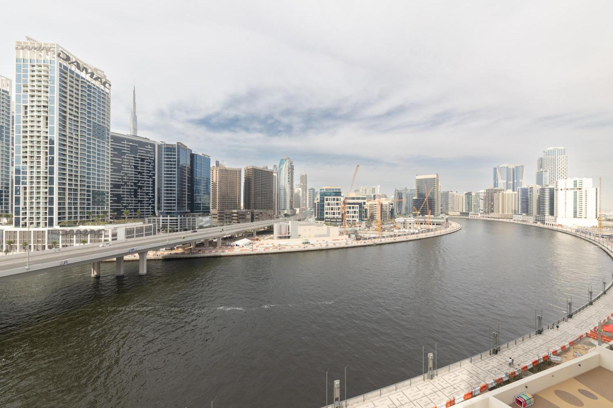 Canal View, Partial Burj Khalifa View, Brand New