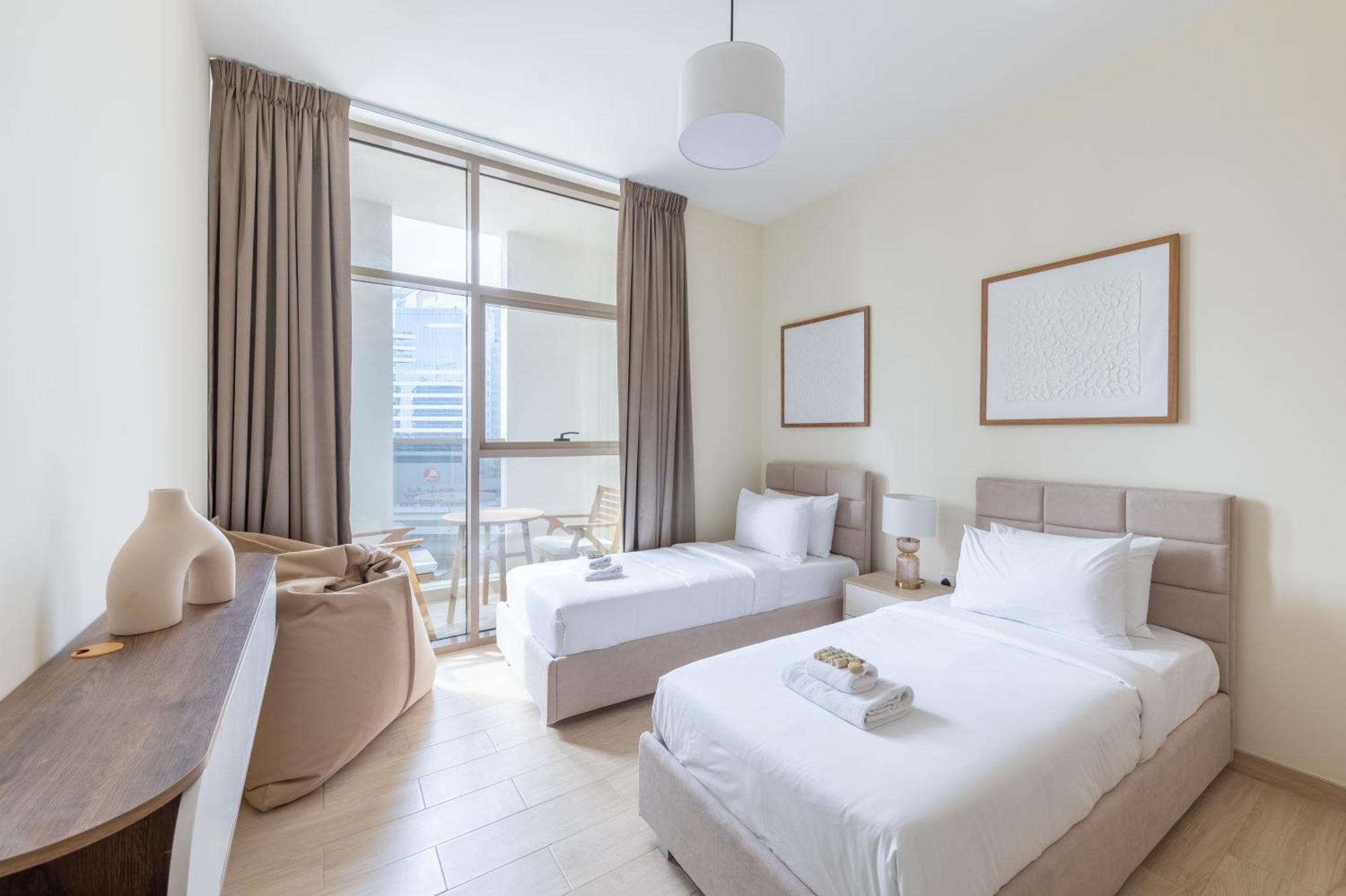 Canal View, Partial Burj Khalifa View, Brand New