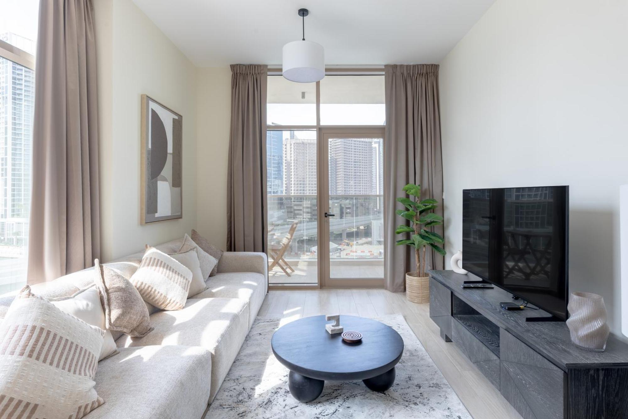 Canal View, Partial Burj Khalifa View, Brand New